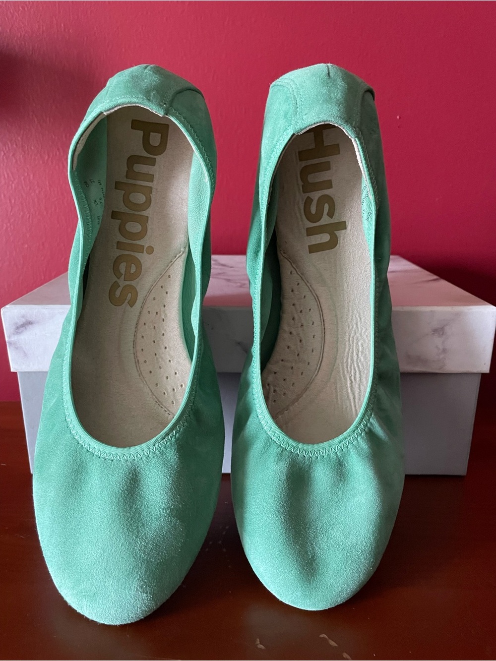 Hush Puppies Women's Mint Green Ballet Flats